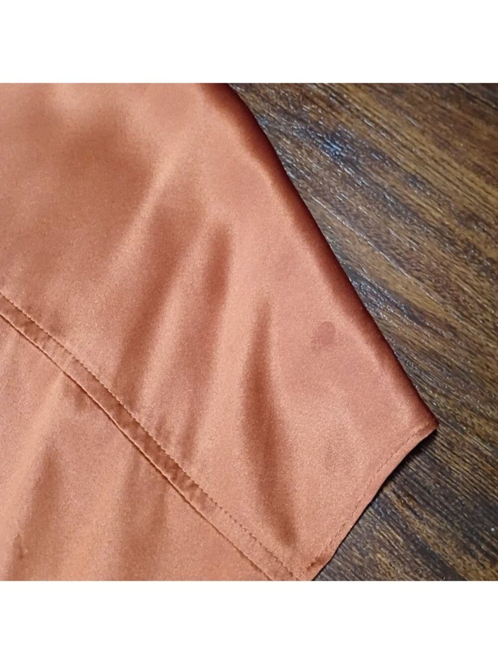 Banana Republic Silk Size M Button-Down Rust Midi Dress Short Sleeve Resortwear - Picture 10 of 12